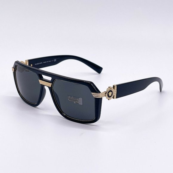 Sale! New Versace Black w/ Gold Unisex Sunglasses - Picture 5 of 9